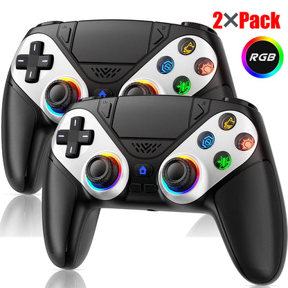 RGB Light Controller For PlayStation 5/PS5 Pro/Slim/PC Wireless Gamepad Marco/Turbo NO Drift Hall Effect Gaming Control Joystick