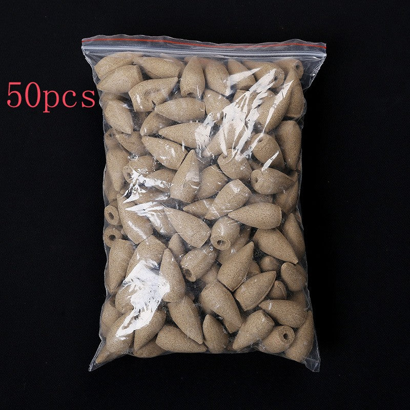 Mixed Waterfall Smoke Backflow Natural Incense Cone Incense Sandal Lavender Multi-scented Suitable for Places Tea Room Yoga Room