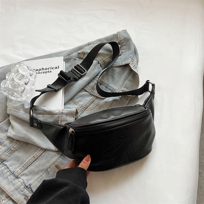 Luxury Brand Female Belt Bag Solid color Leather Fanny pack Purse Fashion Ladies Waist Bag Designer Shoulder Crossbody Chest Bag