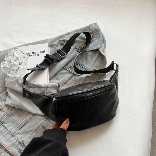 Luxury Brand Female Belt Bag Solid color Leather Fanny pack Purse Fashion Ladies Waist Bag Designer Shoulder Crossbody Chest Bag