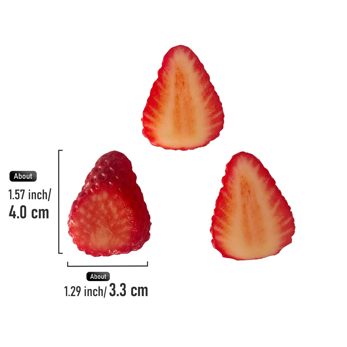 3PCs/Lot High Artificial Fruit Fake Block Simulation Model, Christmas Window Decoration, Ornament Craft, Photography Props
