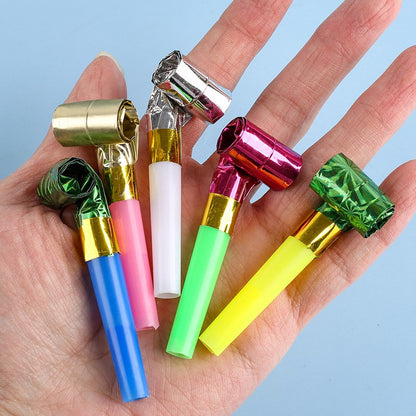 5~100pcs Blowing Telescopic Whistle Party Noise Generator Plastics Party Entertainment Cheering Props Festival Gift Pinata TMZ