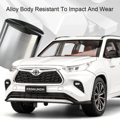 Miniaturas de carros Highlander RAV4 em liga fundida escala 1:24, com som, luz, portas que abrem, função de fricção e absorção de choque – Presente para meninos