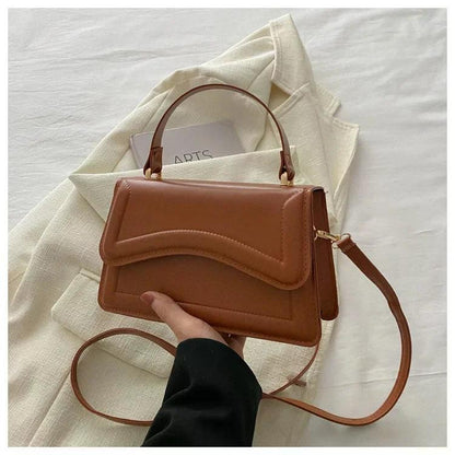 High Quality PU Leather Handbag Purse Women's Bag Solid Color Shoulder Crossbody Bags Lady Messenger Small Tote for Women Girls