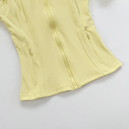 Women's Multi - color Sports Knit Jacket, Casual Long - sleeve Top, Fashion Solid - color Yoga Outerwear, 2025 New Arrival