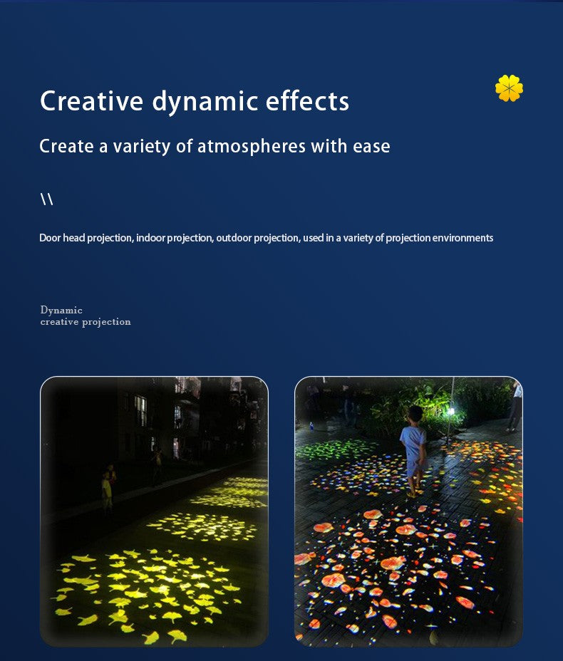 Custom Outdoor Creative Special Effect Pattern Light Led Dynamic Projection Lamp