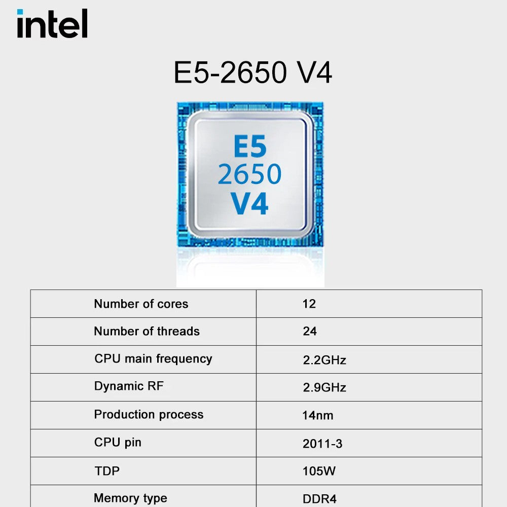 X99-8D4 SOYO Motherboard Set Kit With Intel LGA2011-3 Xeon E5 2650 V4 CPU DDR4 16GB (1*16GB) 2133MHZ RAM Memory NVME M.2 SATA