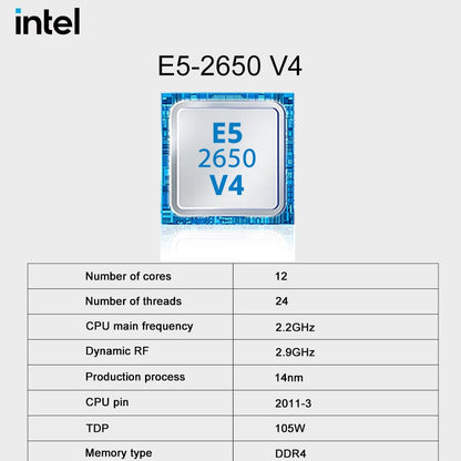 X99-8D4 SOYO Motherboard Set Kit With Intel LGA2011-3 Xeon E5 2650 V4 CPU DDR4 16GB (1*16GB) 2133MHZ RAM Memory NVME M.2 SATA