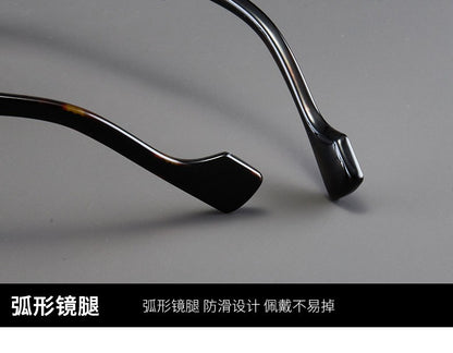 new square frame reading glasses retro printing glasses frame men women high-definition presbyopia glasses farsighted glasses