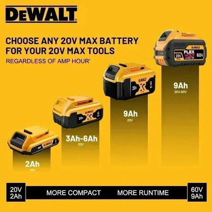 ??DCB609 Bateria Original Dewalt 20V/60V 9.0Ah 18650 Li-Ion para Ferramentas Elétricas DCB205 DCB206 Carregador de Bateria para Ferramentas sem Fio