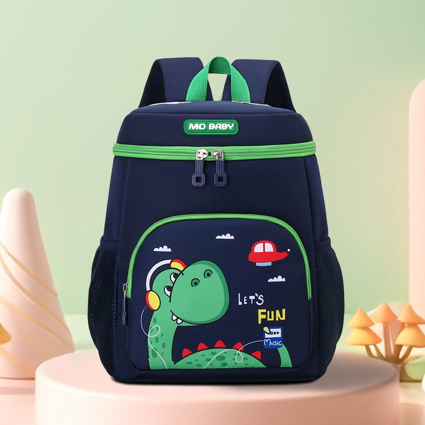 Mochila de Dinossauro Fofa para Crianças Meninos Meninas, Bolsas Escolares de Jardim de Infância para Pré-Escola de Desenho Animado