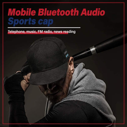 Boné com alto-falante Bluetooth, ajustável, sem fio, com viva-voz inteligente para esportes ao ar livre, boné de beisebol Bluetooth sem fio com microfone