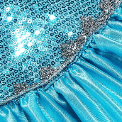 Disney Girls Elsa Princess Dress for Long Sleeve Kids Birthday Cosplay Frozen Costume Fancy 2025 Carnival Dress Up Party Costume