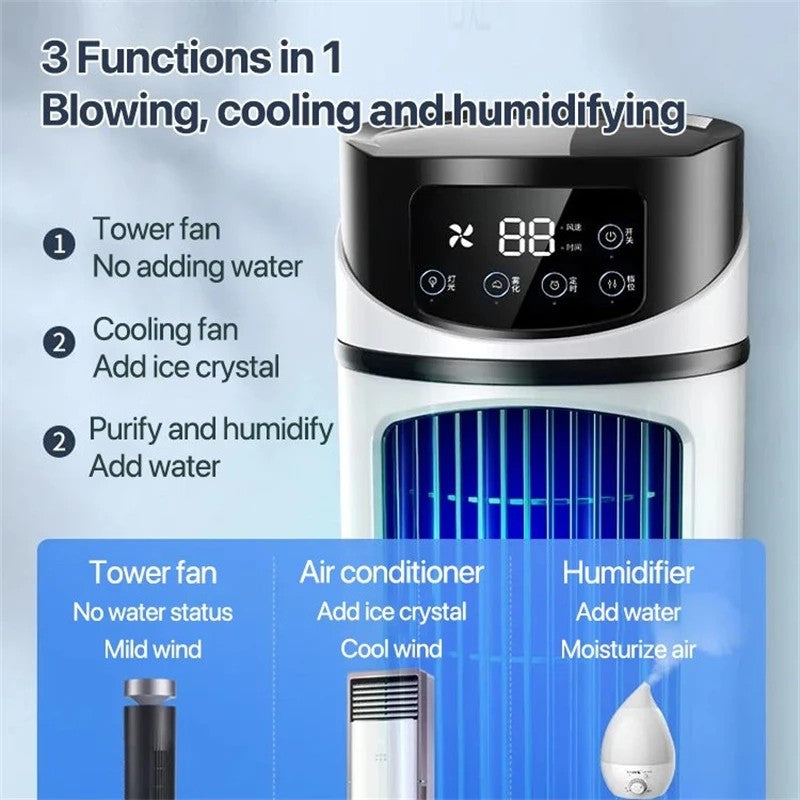 Mini Ar Condicionado Portátil USB Ventilador Refrigerador de Ar Resfriamento a Água Ar Condicionado Refrigerador de Ar para Casa e Escritório