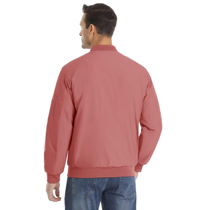 MAGCOMSEN Men's Aviator Jackets Thick Warm Orange Lining Bomber Jackets Fall Winter Casual Windproof Coats