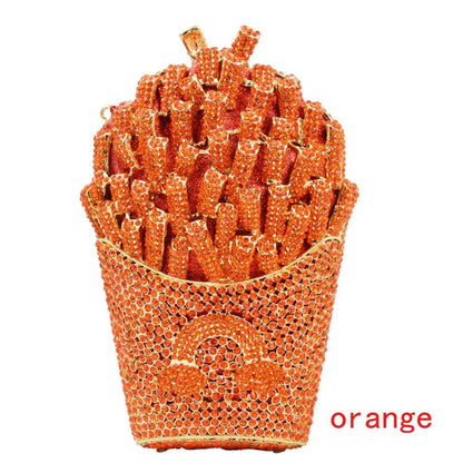 Chips Diamond Women Clutches Bags Lady Evening Clutch Bags Dinner Purse Party Handbag Crystal Evening Pink Yellow Bag SC798