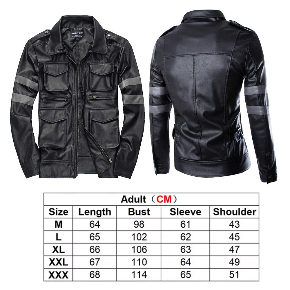 Leon S. Kennedy Cosplay Evil 4 Costume Coat Jacket Adult Men Outfits Halloween Carnival Party Disguise Roleplay Suit