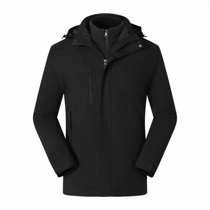 Customized Windbreaker printing free logo image picture thick fleece lined jackets outdoor sportswear windproof coat team clothi