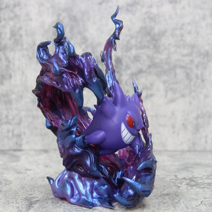 Estatueta de Pokémon Gengar de 18cm, Modelo de Ação de Anime, Estátua Colecionável para Exibição, Presente de Halloween, Natal e Aniversário