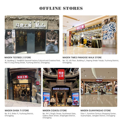 Maden Retro Interstellar Same Style J001 Jacket Canvas Detroit Hunting Jacket Heavyweight Pocket Work Jacket Lapel Collar Coat