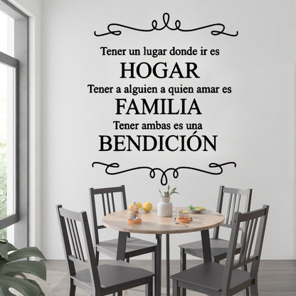 1 pc new Spanish sentence Wall Sticker Removable Wall Stickers Diy Wallpaper For Baby's Rooms Removable Decor Wall Decals