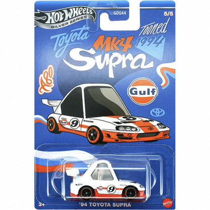 Hot Wheels Silver Series Gulf Tooned Toyota Supra Chevrolet Volkswagen Golf 1/64 Diecast Carro Modelo Brinquedo de Coleção de Presente