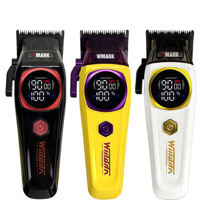 WMARK NG 8004 Professional Electric Hair Clipper 9000RPM Purple Fade Blade Wireless Charging 2000mAh Barber Shop Trimmer Machine