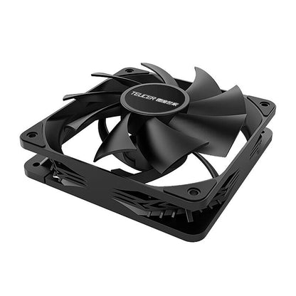 TEUCER PC Computer Case Fan PWM 4 Pin 120mm Silent 12CM Fan CPU Cooler Cooling Fan Cooling Radiator Fan 12V Adjust Fan Speed