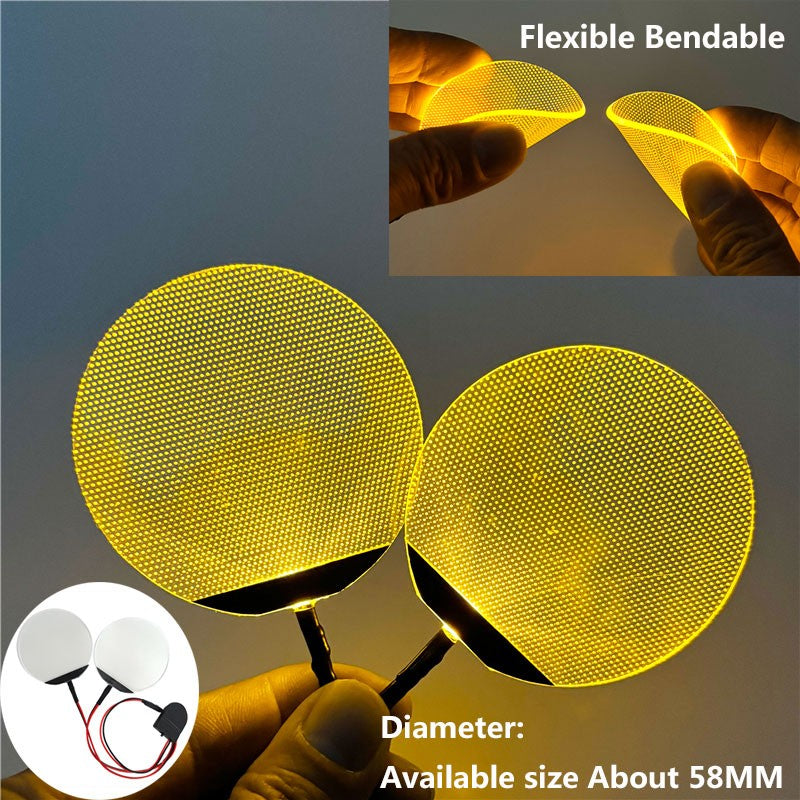Round Flexible Bendable DIY Led Light Eyes Kits Cosplay Halloween Helmet Masks Eye Light Accessories Can Cropped CR2032