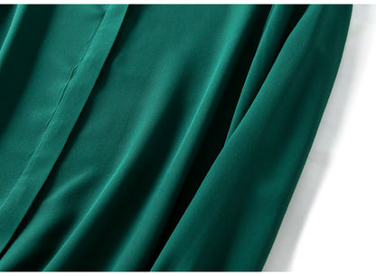 2025 Spring New Women's Silk Shirt Women's Long Sleeve 100% Mulberry Silk Blouse 16 MM White-collar OL Style Shirts For Women