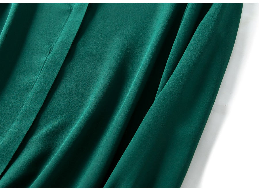 2025 Spring New Women's Silk Shirt Women's Long Sleeve 100% Mulberry Silk Blouse 16 MM White-collar OL Style Shirts For Women