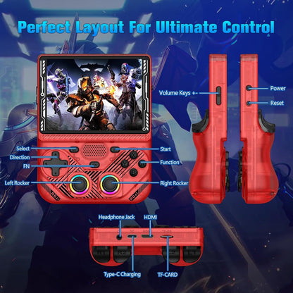 AISLPC RG43V PRO Handheld Game Console Dual System 4.3"IPS Screen WIFI 6 RK3562 Chip 22000+Games Portable Pocket Video Player