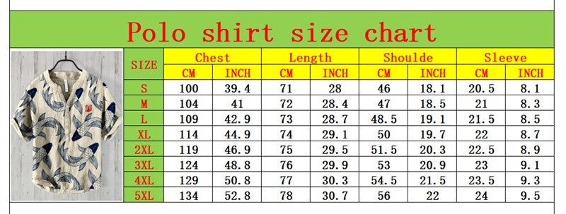 Spring and summer men's and women's shirts independent station casual fish pattern Hawaiian style printed shirts men's tops