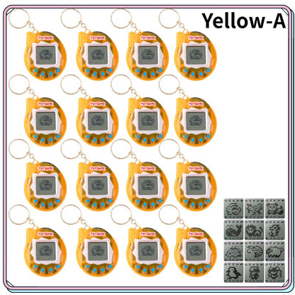 6-48PCS Virtual Pet Keychain Digital Pet Electronic Handheld Game Video Game Party Birthday Nostalgic 90s
