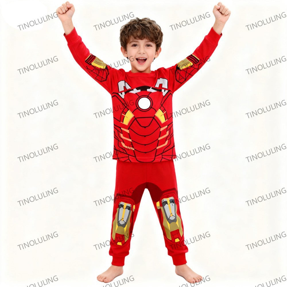 Autumn Kids McQueen Boutique Pajamas Sets 100% Pure Cotton Mickey Minnie Elsa 2pcs Pyjamas for Baby Boys Girls Toddler Sleepwear