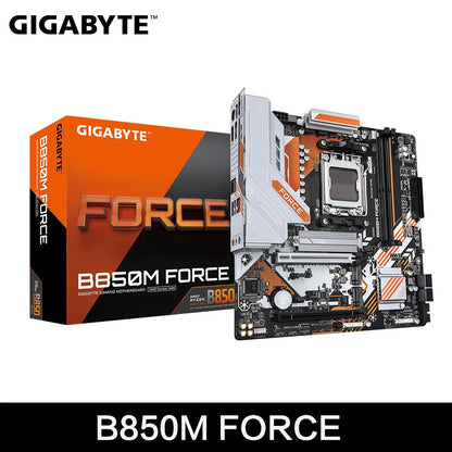 Placa-mãe GIGABYTE Nova B850M FORCE Soquete AM5 Para CPU Ryzen Série 9000 8000 7000 Dual Channel Micro ATX DDR5 SATA3 M.2