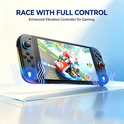 Wireless RGB Joy-Con Controller for Switch 2 Hall Effect Joystick 6-Axis Gyro Turbo Dual Vibration Gamepad Accessories