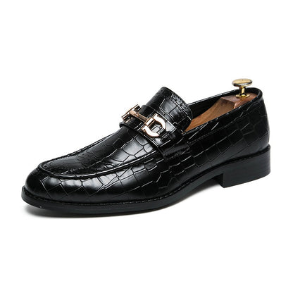 Autumn Brock leather men's head layer cowhide British Korean version breathable business dress casual wedding leather shoes