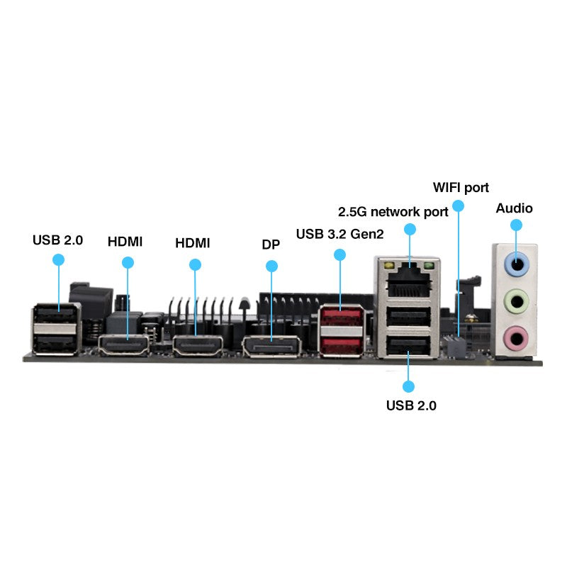 Ultra ES 0000 Series Motherboard Integrated CPU(Refer to U5 125H U7 155H 165H) DDR5 RAM AI ARGB LGA115X PCIe 3.0x8 Placa base