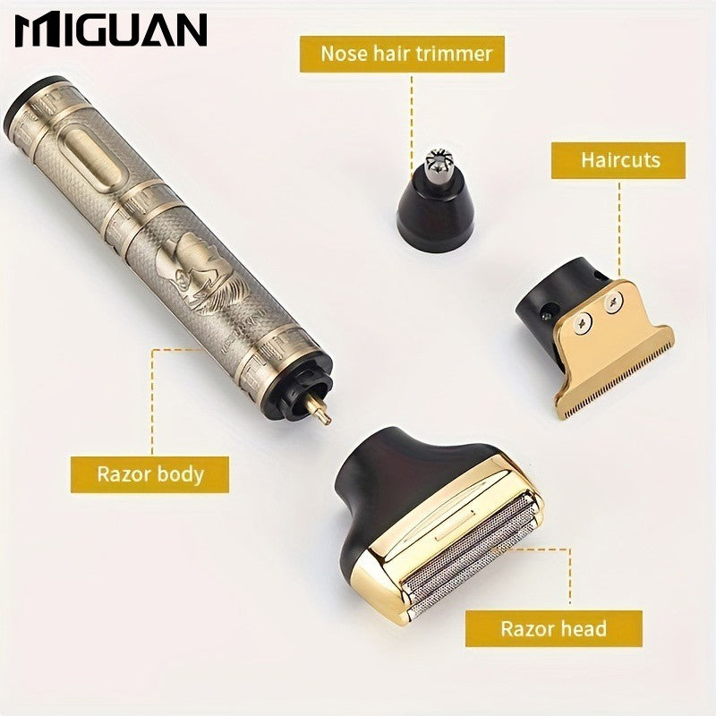 3-in-1 Professional Hair Grooming Kit For Men: Trim, Shave, And Style With A Cordless Electric Razor