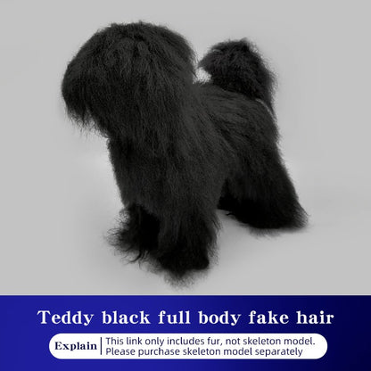 Teddy Pet simulation hair beauty fake beautician practicing dog standard Teddy full body fake head, skeleton model?pet groomer