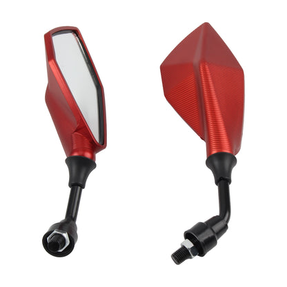 2 Peças 10MM Universal Retrovisor de Moto Grande Angular Ajustável Para Scooter Bicicleta Elétrica Ciclomotor Quadriciclo Acessórios Modificados
