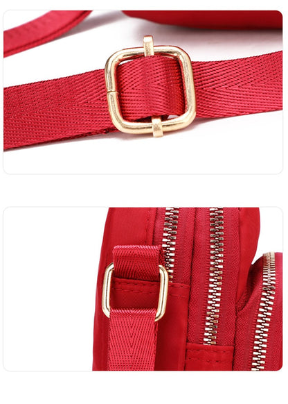 MultiLayer Waterproof Women Shoulder Bag Multifunctional Wallet Crossbody Bag Outdoor Sports Lightweight Phone Purse With Zipper