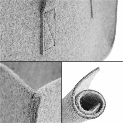 Felt Storage Bag for Fireplace Wood Organizer, Shopping Basket, Magazine Rack, Firewood Pocket, Home Storage Bags Holder