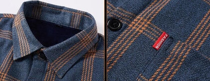 Long Sleeve Men's Shirt and Blouse Cargo Clothes with Pocket Plaid Male Top Luxury Button Aesthetic Sleeves Fashion 2025 Vintage