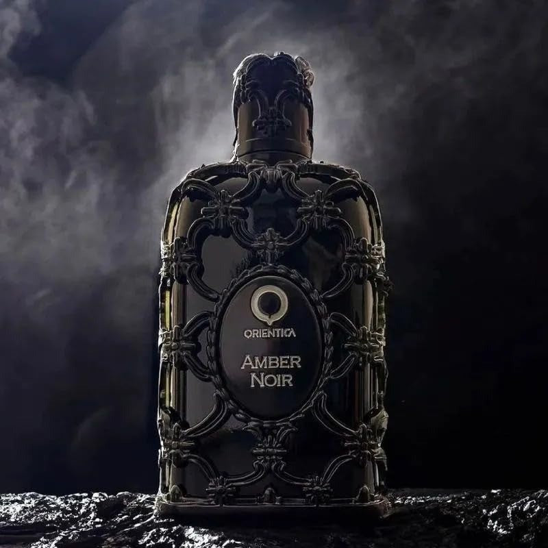Orientica Amber Noir Eau De Parfum com Notas de Figo, Elemi e Sândalo – Uma Fragrância Amadeirada Ambarada Ousada e Sofisticada para Homens e Mulheres
