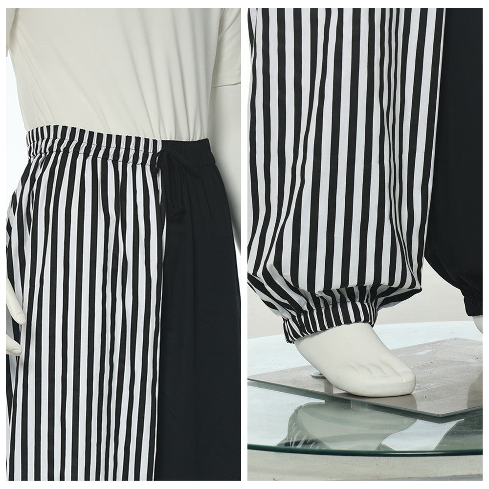 Clown Costume Pants Halloween Party Cosplay Striped Pliad Bloomers