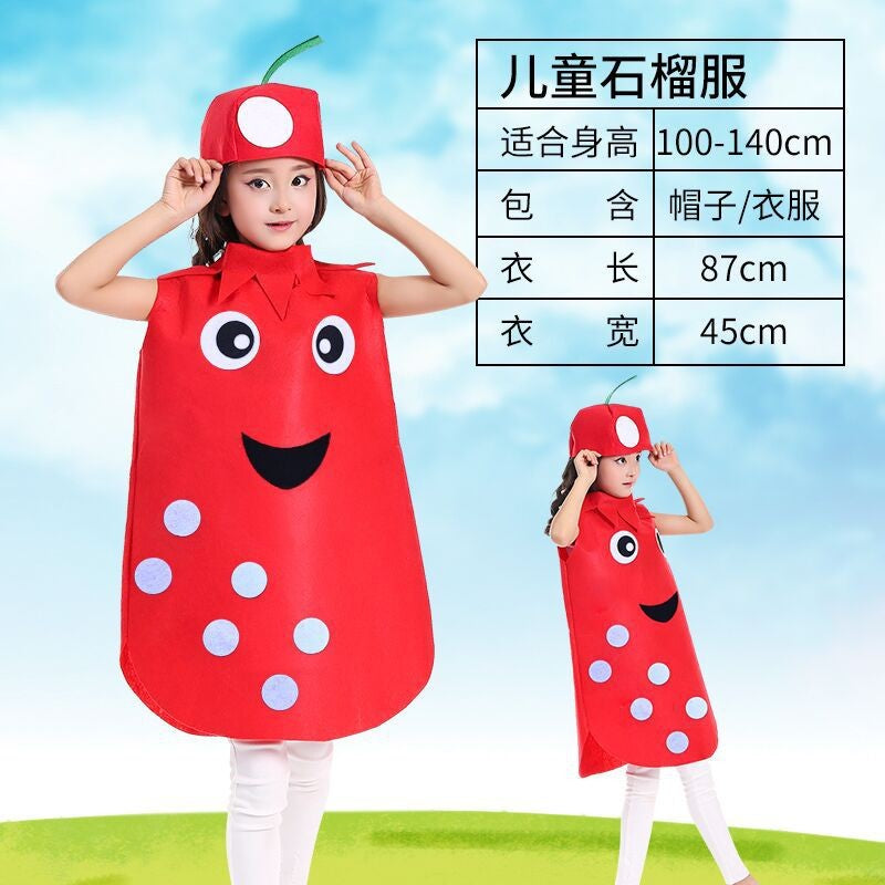 Fruit Fruit Vegetable Cosplay Costume Portable Cosplay Dance Performance Costumes 90-140CM Performances Cos Clothing