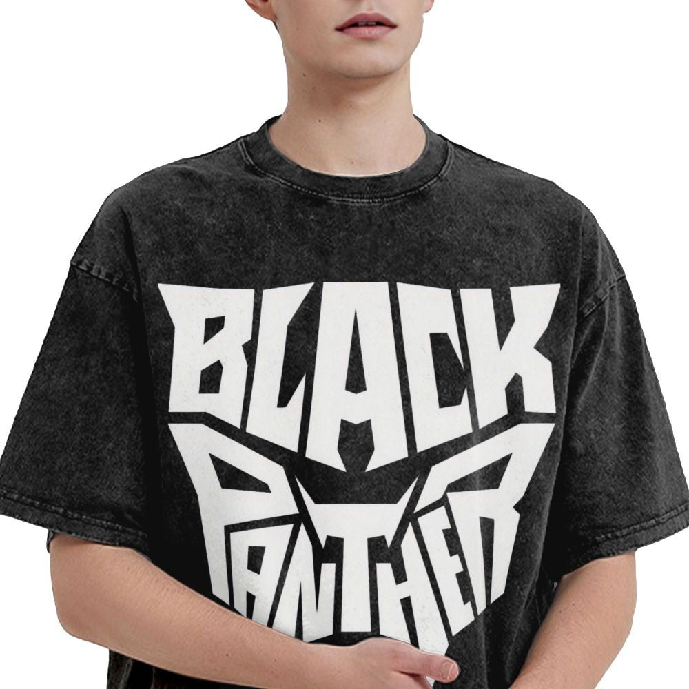 Men's Frgrt T Shirt Black Panther 100% Cotton Clothing Humorous Short Sleeve Crew Neck Tee Shirt 6XL T-Shirts