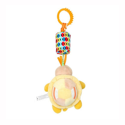 Baby Hanging Rattle Toys Sensory Soft Learning Toy Cartoon Animal Stuffed Bed Bell Toy Infant Development Handle Toy 0-24 Months